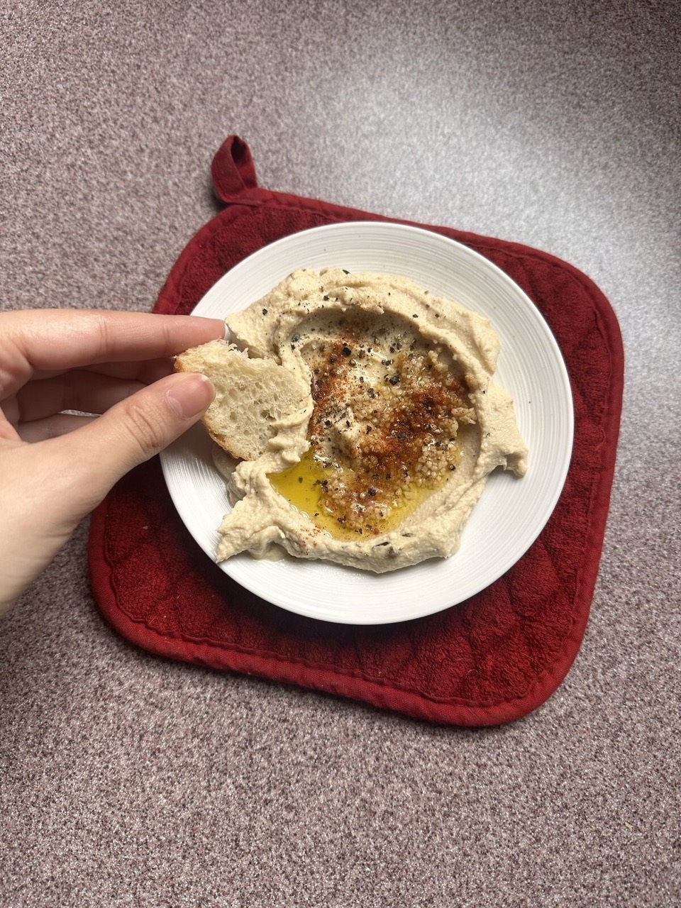 Garlic Pepper Hummus