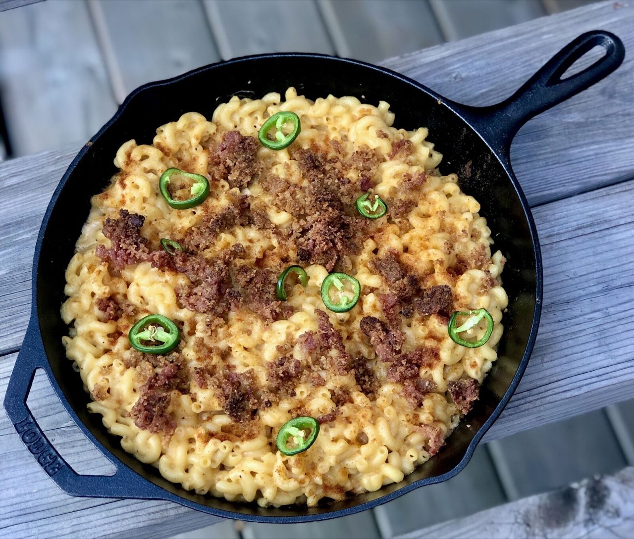 Smoky Skillet Bacon Mac & Cheese